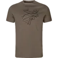 Härkila  graphic t-shirt 2-pack Brown granite/Phantom L