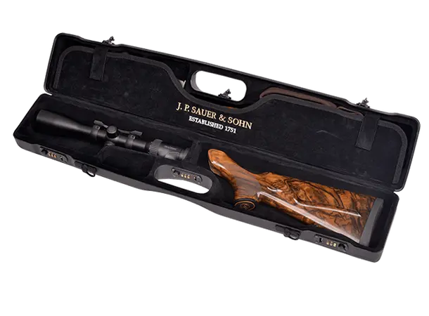 Sauer 404 Kompakt Koffert 1 rifle + 1 kikkert
